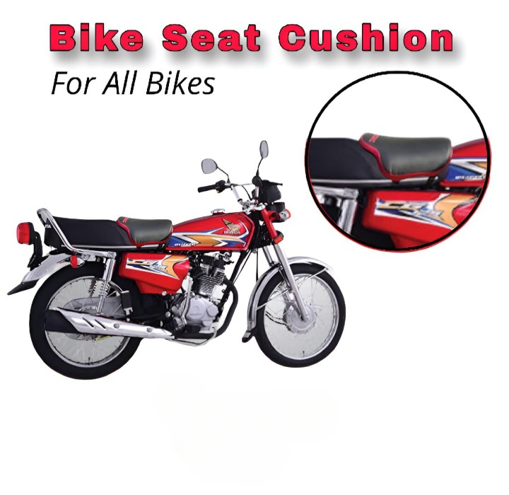 Bike Seat Cushion for Back Pain Red Black Waterproof Universal Relaxer Bike Seat Cushion and Motorcycle Seat Cover for all bikes