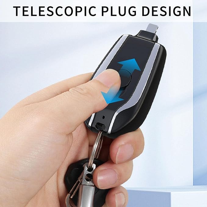 Mini Keychain Power Bank – Portable Emergency Phone Charger 1500mAh