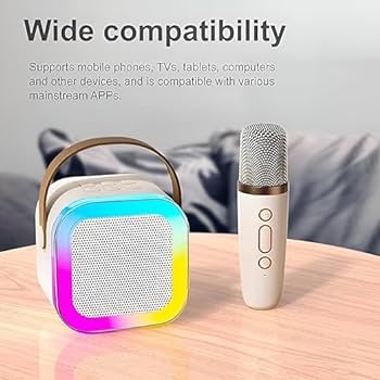 K12 Bluetooth Karaoke Speaker with Dual Wireless Microphones