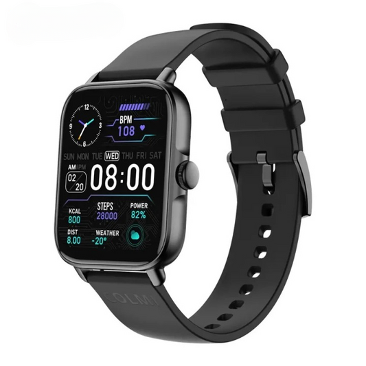 A58 Plus 6-in-1 Smartwatch women's lifestyle and fitness gift set featuring a large HD touchscreen display and a matching jewelry collection