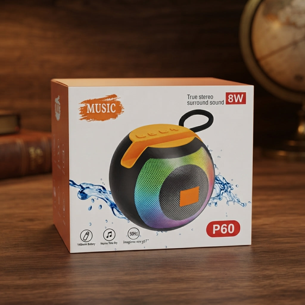 Music Wireless 8W Bluetooth Speaker P60 - Electronic Product Designed For Audio And Daily Sound Routine