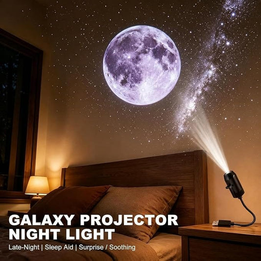 USB Ceiling Moon Earth Projection Atmosphere Light Starry Sky Lamp Night Light Romantic Bedroom Decoration Projector